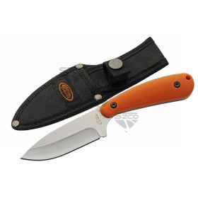 SZCO Orange Trailing Point Skinner Knife