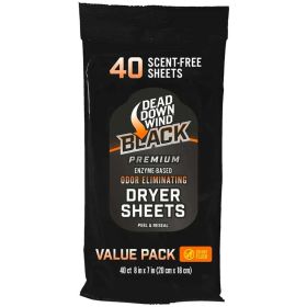 Dead Down Wind BLACK Premium Dryer Sheets