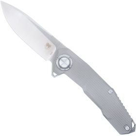 CobraTec Barracuda Titanium M390 Button Lock Knife