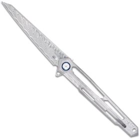 CobraTec Ghost Frame Lock Damascus Knife