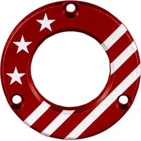 Axcel Driver Hubcap Red w/Engraving