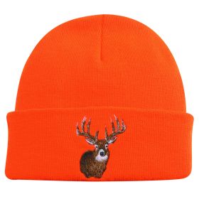 Outdoor Cap Knit Watch Cap w/Deer