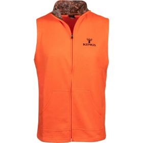 Kings Full Zip Poly Vest (Option: Blaze 2X-Large)