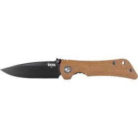 Southern Grind Spider Monkey Folding Knife (Option: 3.25 in Drop Point Magnacut Black w/Micarta Handle)