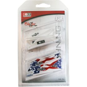 Bohning Blazer Vane Combo (Option: White/American Flag 36 pk.)