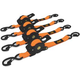 Muddy Retractable Ratchet Straps (Option: 1"X10' 4pk Orange)