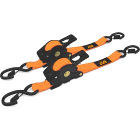 Muddy Retractable Ratchet Straps (Option: 1"X10' 2pk Orange)