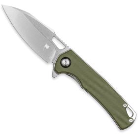 CobraTec Wolverine Liner Lock Drop Knife (Option: Folding Blade OD Green)