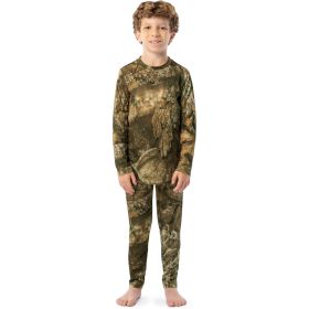 Indera Youth Camo Thermal Baselayer Set (Option: Realtree APX Medium)