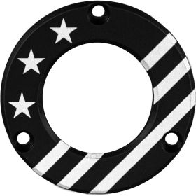 Axcel Driver Hubcap Black w/Engraving (Option: Made In USA/Patriotic Theme)