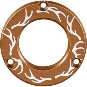 Axcel Driver Hubcap Coyote Tan w/Engraving (Option: Elk Antlers Pattern)