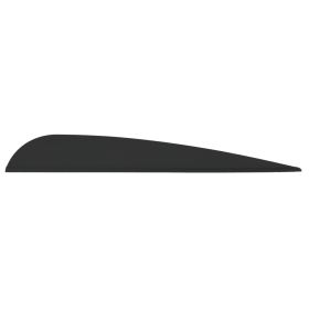 AAE Elite Plastifletch Vanes (Option: Black 3.875 in. 100 pk.)