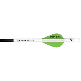 NAP Quikfletch w/Quikspin Vanes (Option: White/Green 6 pk.)