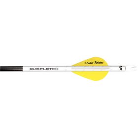 NAP Quikfletch w/Twister Vanes (Option: White/Yellow 6 pk.)