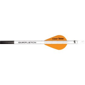NAP Quikfletch w/Twister Vanes (Option: White/Orange 6 pk.)