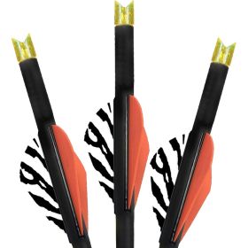 Lumenok Carbon Crossbow Bolts (Option: 22 in. HD Orange Moon Nocks 3 pk.)