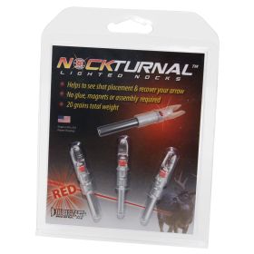 Nockturnal Lighted Nocks (Option: Red Gold Tip 3 pk.)