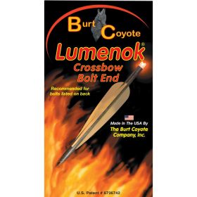 Lumenok Crossbow Nocks (Option: HD Orange Moon Gold Tip 3 pk.)