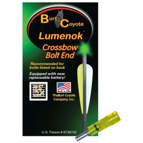 Lumenok Crossbow Nocks (Option: Green Flat Gold Tip 3 pk.)