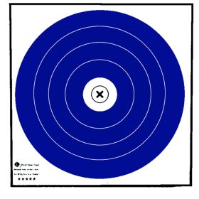Maple Leaf Target Face (Option: NFAA Indoor Blue/White 40 cm. 100 pk.)