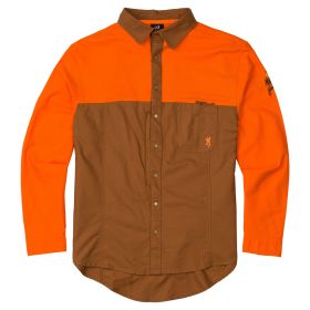 Browning Midweight Upland Shirt (Option: Tan/Blaze 2X-Large)