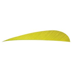 Trueflight Parabolic Feathers (Option: Yellow 4 in. LW 100 pk.)