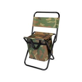 Foldable Fishing Chair With Backrest for Camping Hiking (Type: Style A, Color: Camouflage)